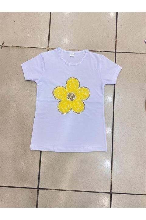Kız Çocuk Gösteri Kıyafeti Tshirt Motifli