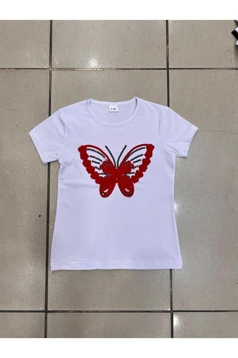 Kız Çocuk Gösteri Kıyafeti Tshirt Motifli
