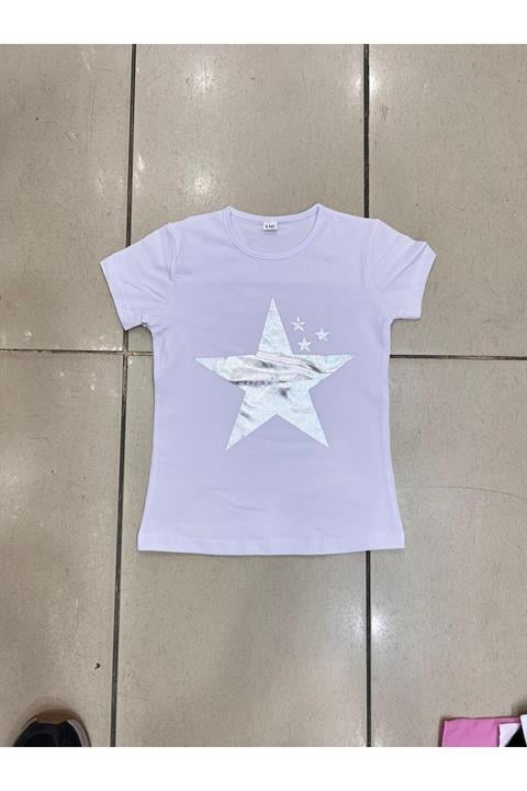 Kız Çocuk Gösteri Kıyafeti Tshirt Motifli