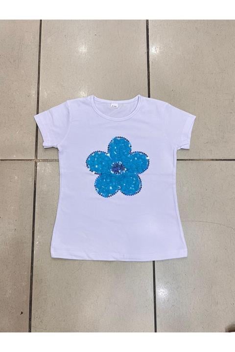 Kız Çocuk Gösteri Kıyafeti Tshirt Motifli