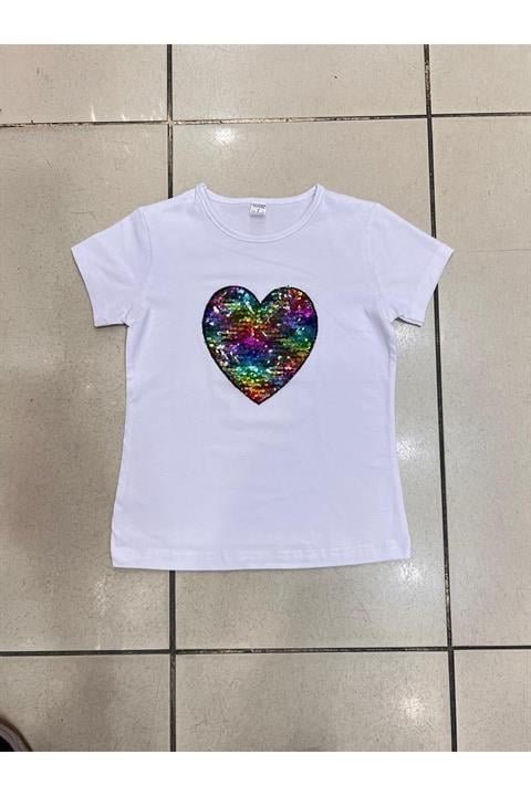 Kız Çocuk Gösteri Kıyafeti Tshirt Motifli