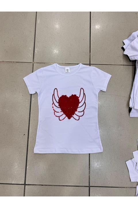 Kız Çocuk Gösteri Kıyafeti Tshirt Motifli