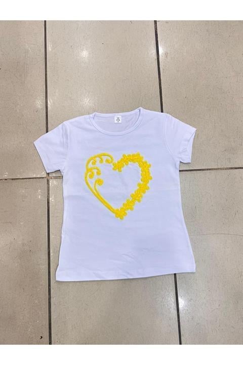 Kız Çocuk Gösteri Kıyafeti Tshirt Motifli