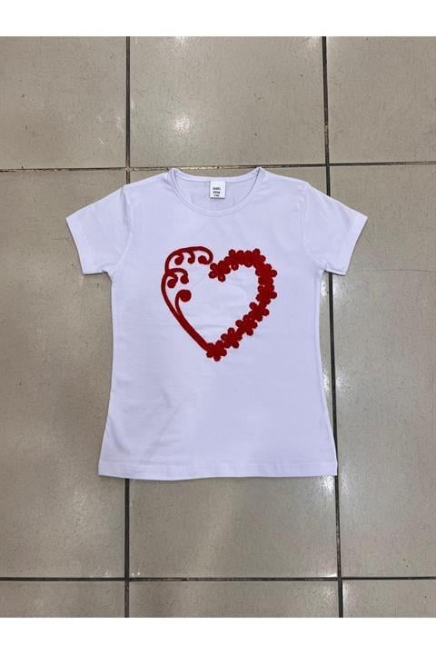 Kız Çocuk Gösteri Kıyafeti Tshirt Motifli