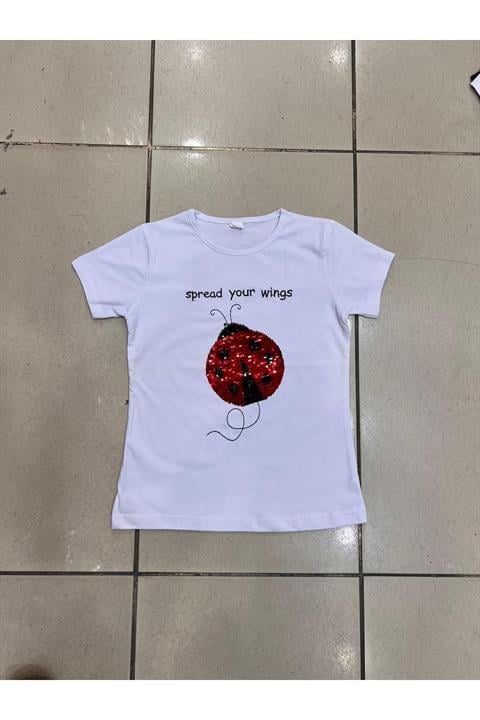 Kız Çocuk Gösteri Kıyafeti Tshirt Motifli