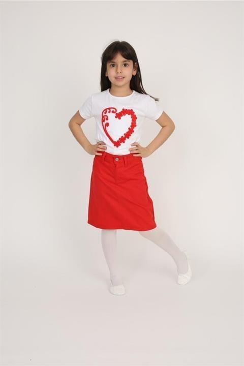 Kız Çocuk Tshirt Etek Gösteri Kıyafeti Takım