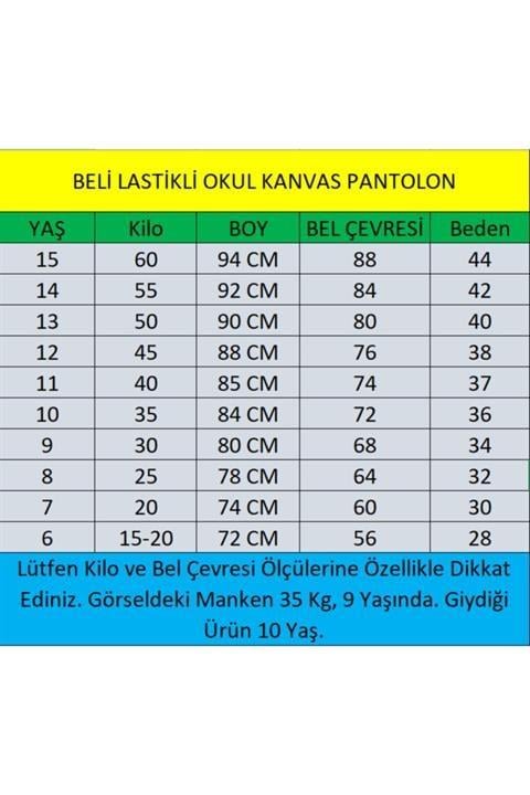 Komando Cepli Beli Lastikli 095 Bej Canvas Pantolon