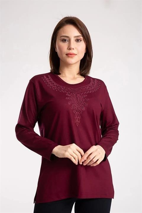 Likralı Anne Penye Bluz