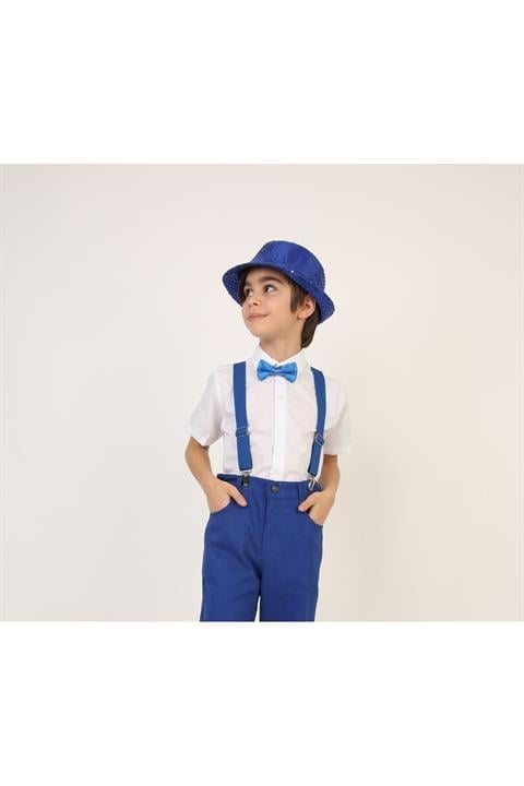Pullu Payetli Sax Şapka 23 Nisan 29 Ekim 10 Kasım 19 Mayıs Gösteri Kıyafetleri