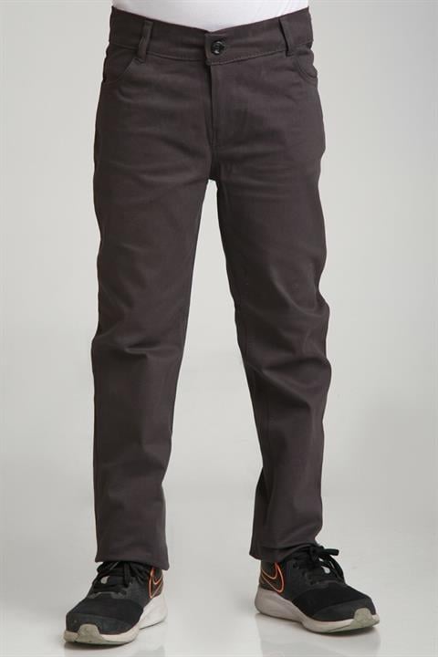 Spor Model Bej Likralı Canvas Okul Pantolon (Gizli Bel Lastikli)