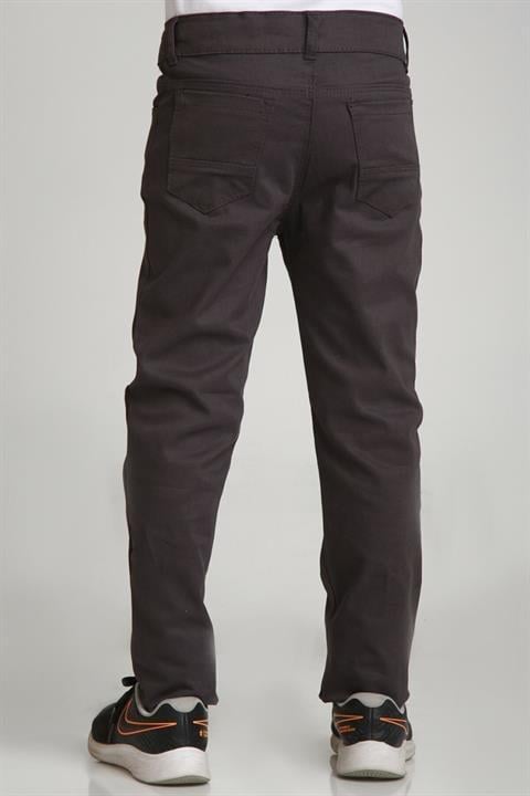Spor Model Bej Likralı Canvas Okul Pantolon (Gizli Bel Lastikli)