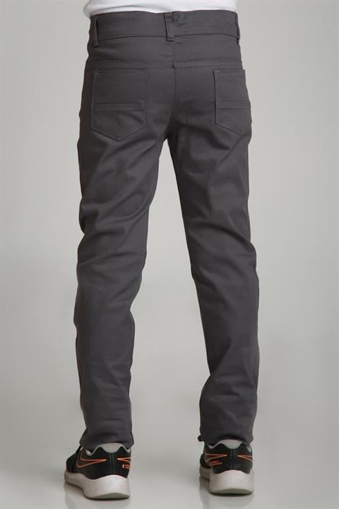 Spor Model Bej Likralı Canvas Okul Pantolon (Gizli Bel Lastikli)
