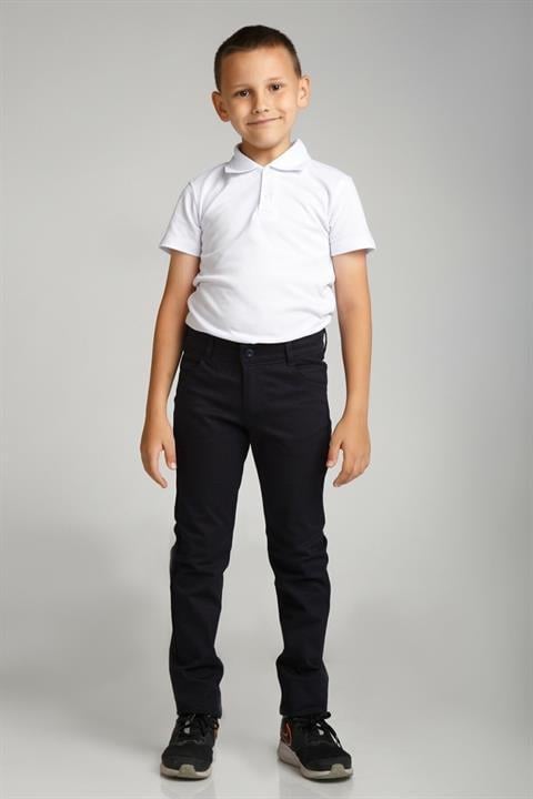 Spor Model Bej Likralı Canvas Okul Pantolon (Gizli Bel Lastikli)