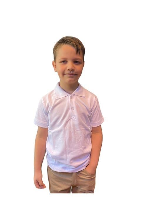 Unısex Çocuk Polo Yaka Kısa Kol Okul T-shirt