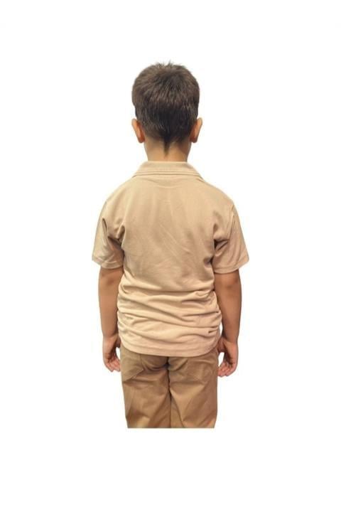 Unısex Çocuk Polo Yaka Kısa Kol Okul T-shirt
