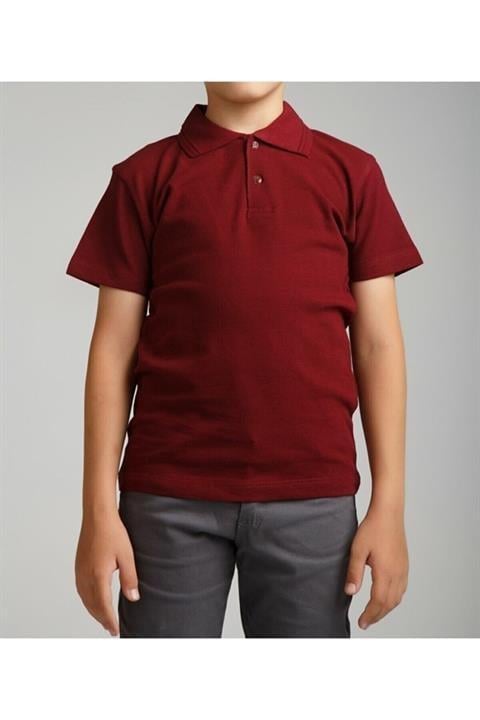 Unisex Çocuk Polo Yaka Kısa Kol T-shirt