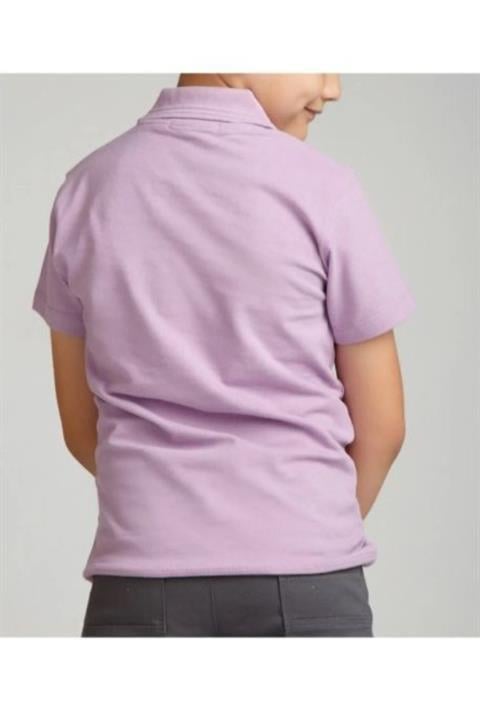 Unisex Çocuk Polo Yaka Yarım Kollu T-shirt