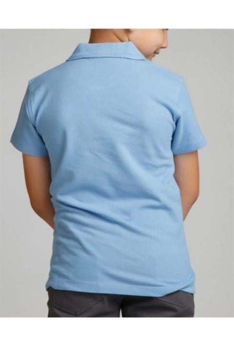 Unisex Çocuk Polo Yaka Yarım Kollu T-shirt