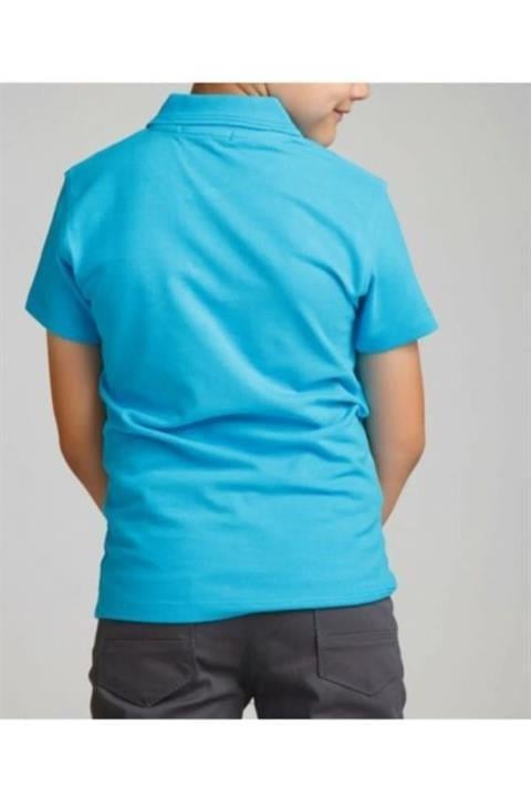 Unisex Çocuk Polo Yaka Yarım Kollu T-shirt