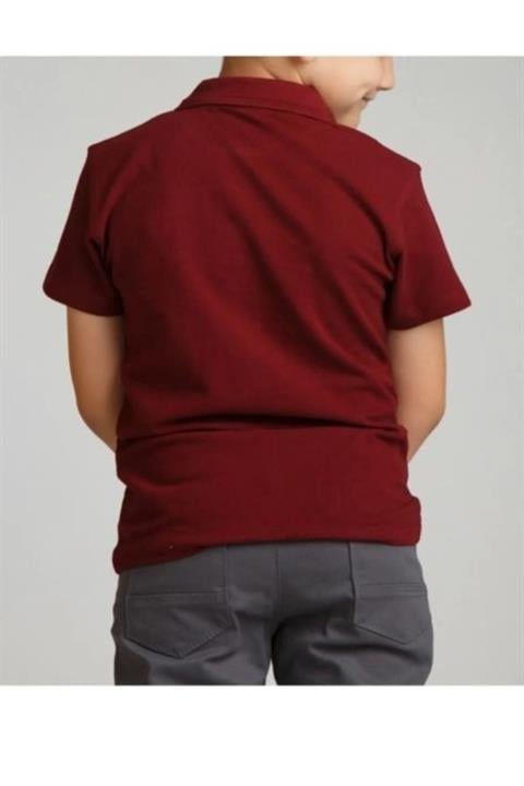 Unisex Çocuk Polo Yaka Yarım Kollu T-shirt
