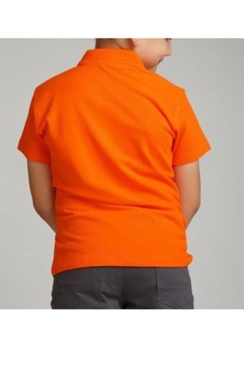 Unisex Çocuk Polo Yaka Yarım Kollu T-shirt