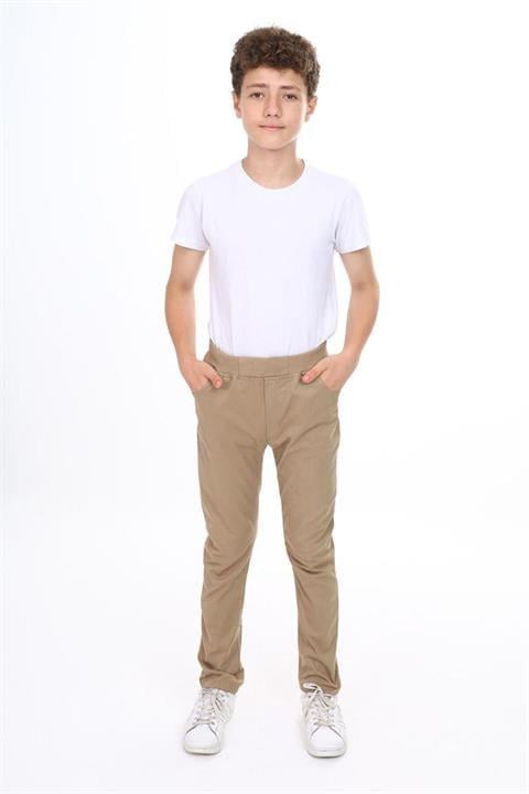 Unisex FÜME Canvas Beli Lastikli KARGO CEPLİ Okul Pantolonu