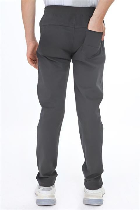 Unisex FÜME Canvas Beli Lastikli KARGO CEPLİ Okul Pantolonu