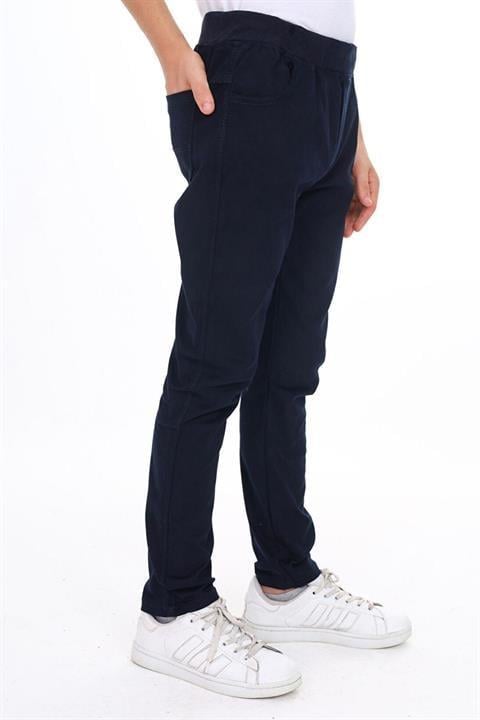 Unisex FÜME Canvas Beli Lastikli KARGO CEPLİ Okul Pantolonu