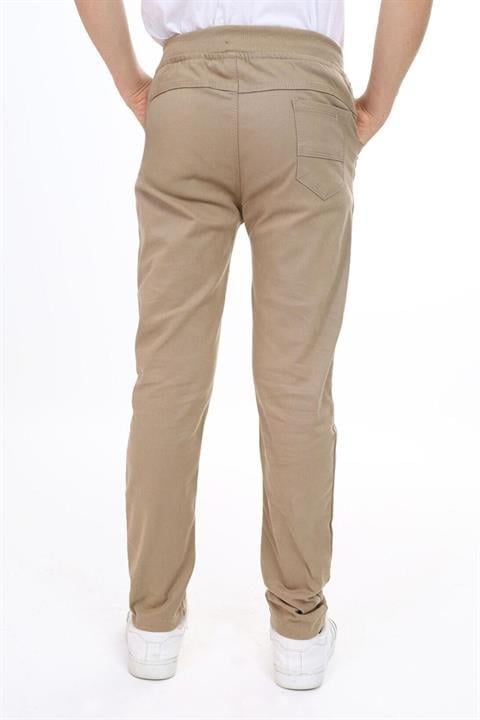 Unisex FÜME Canvas Beli Lastikli KARGO CEPLİ Okul Pantolonu