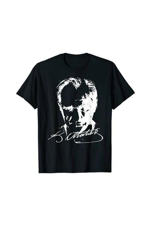 Unisex Mustafa Kemal Atatürk Baskılı T-shirt - Çocuk