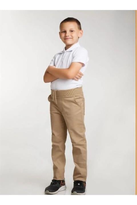Unisex Ribana Bel Kanvas Rahat Kalıp Okul Pantolon (BİR BEDEN BÜYÜK TERCİH EDİLEBİLİR.)