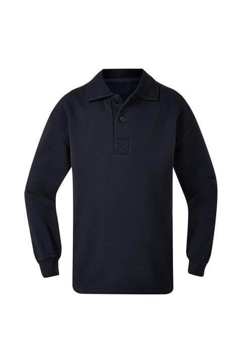 Unisex Uzun Kollu Polo Yaka Pamuklu Okul T-shirt 23 Nisan
