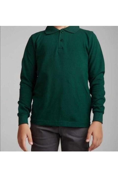 Unisex Uzun Kollu Polo Yaka T-shirt