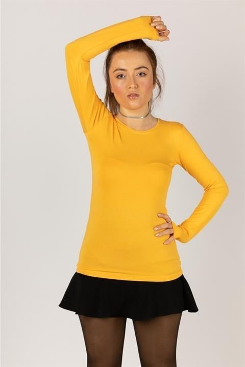 Uzun Kollu Likralı Penye Body
