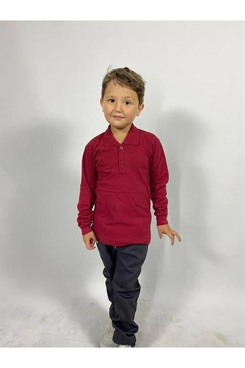 UZUN KOLLU POLO YAKA ÇOCUK TSHİRT