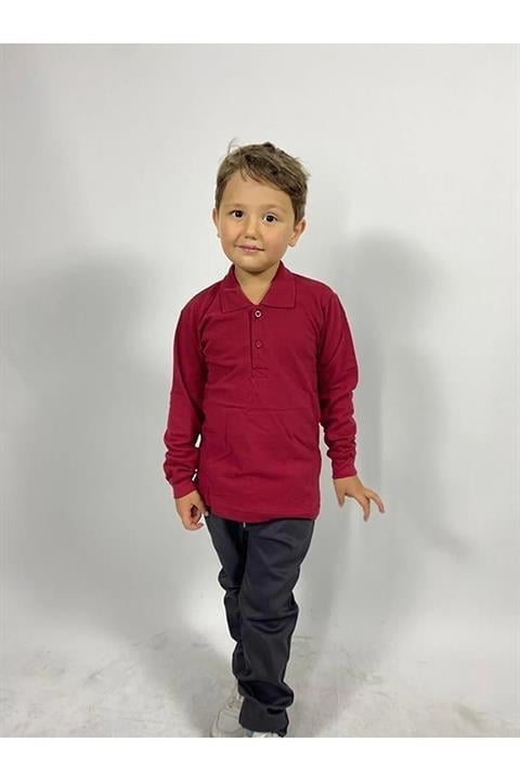UZUN KOLLU POLO YAKA ÇOCUK TSHİRT
