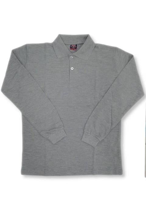 Uzun Kollu Polo Yaka Okul Tshirt