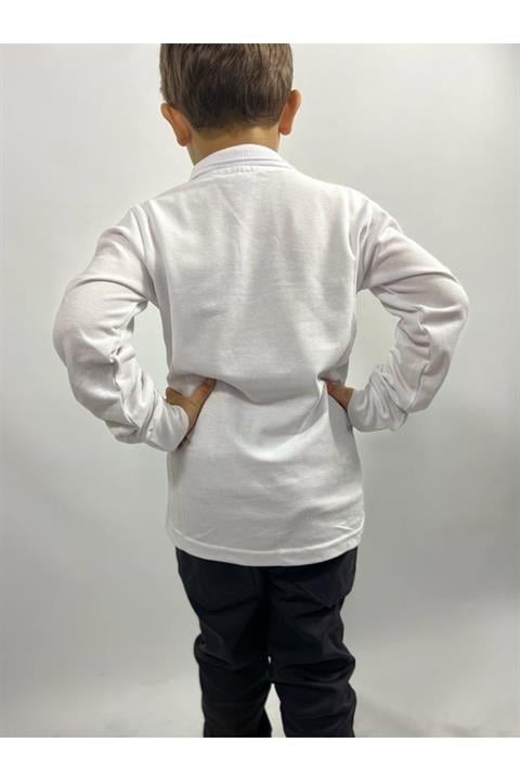 Uzun Kollu Polo Yaka Okul Tshirt