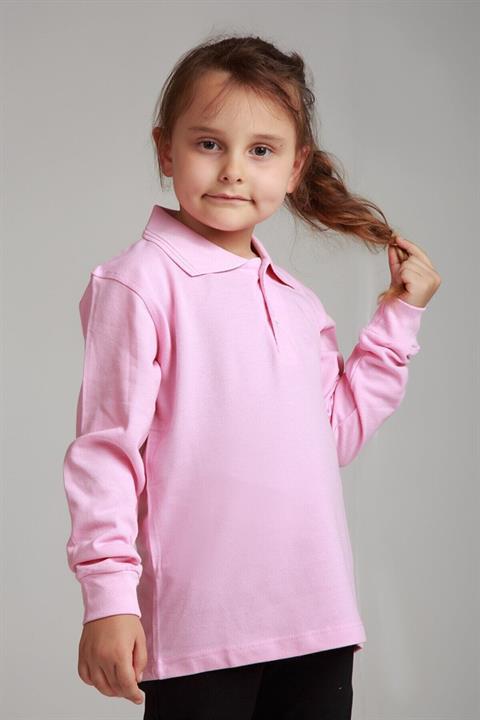 Uzun Kollu Polo Yaka Okul Tshirt