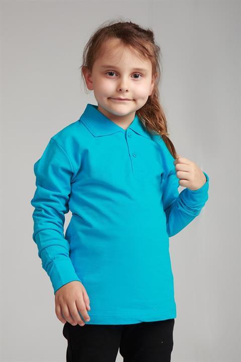 Uzun Kollu Polo Yaka Okul Tshirt