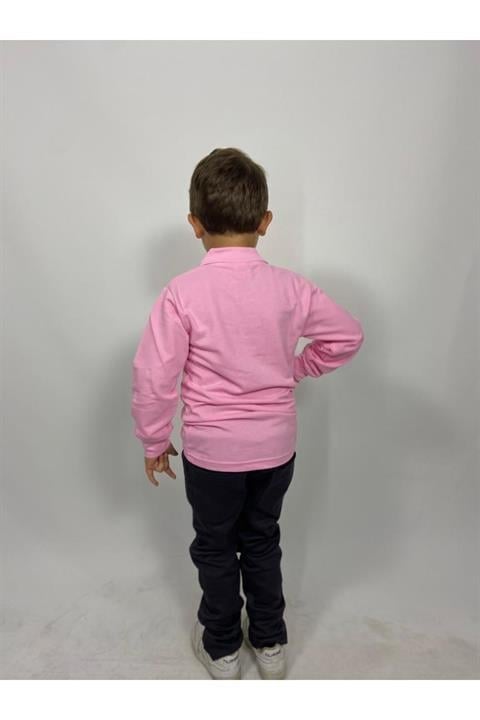Uzun Kollu Polo Yaka Okul Tshirt