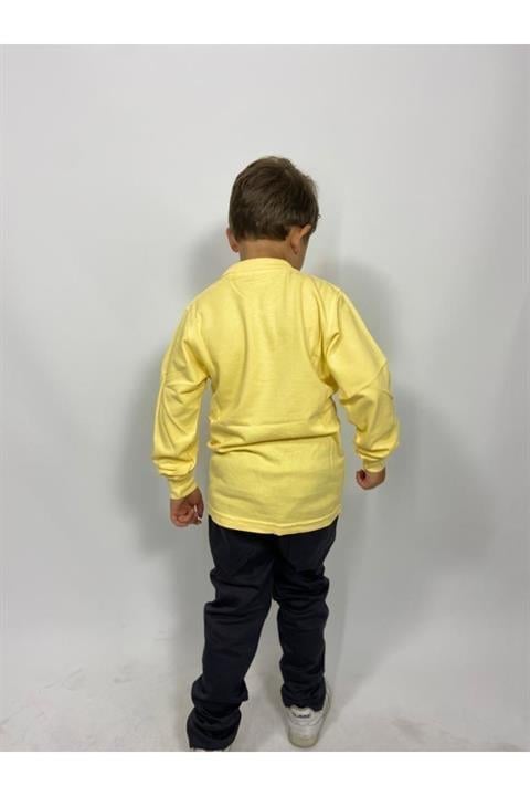 Uzun Kollu Polo Yaka Okul Tshirt