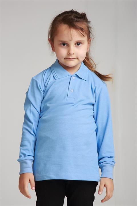 Uzun Kollu Polo Yaka Okul Tshirt