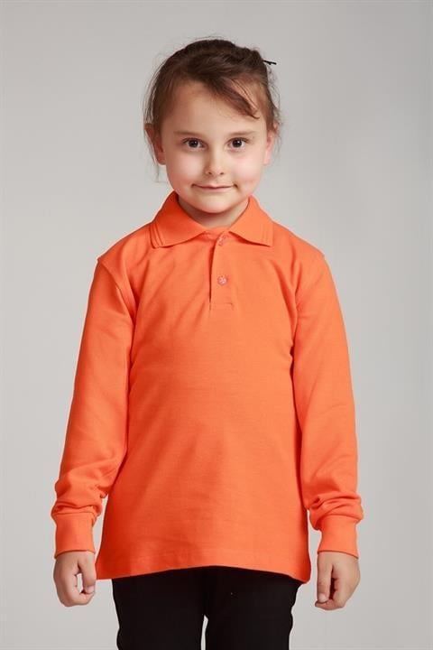 Uzun Kollu Polo Yaka Okul Tshirt