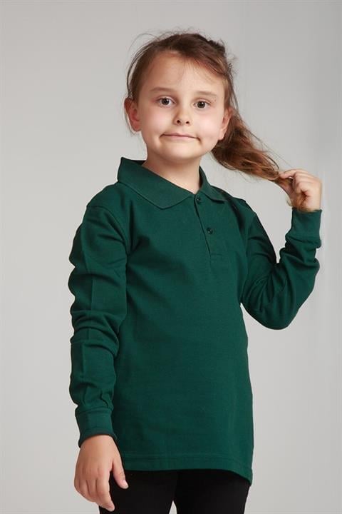 Uzun Kollu Polo Yaka Okul Tshirt