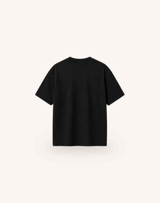 Bisiklet Yaka Kısa Kollu Modal Siyah Basic T-shirt