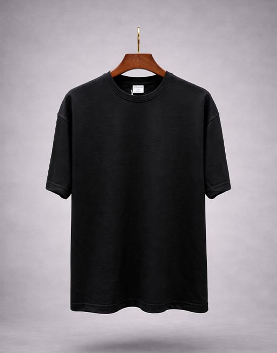 Kısa Kollu Siyah Basic T-shirt