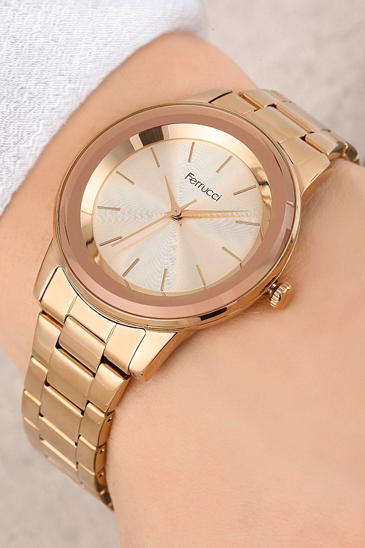 Çelik Kordon Rose Renk 3 Atm Su Geçirmez Kadın Kol Saati