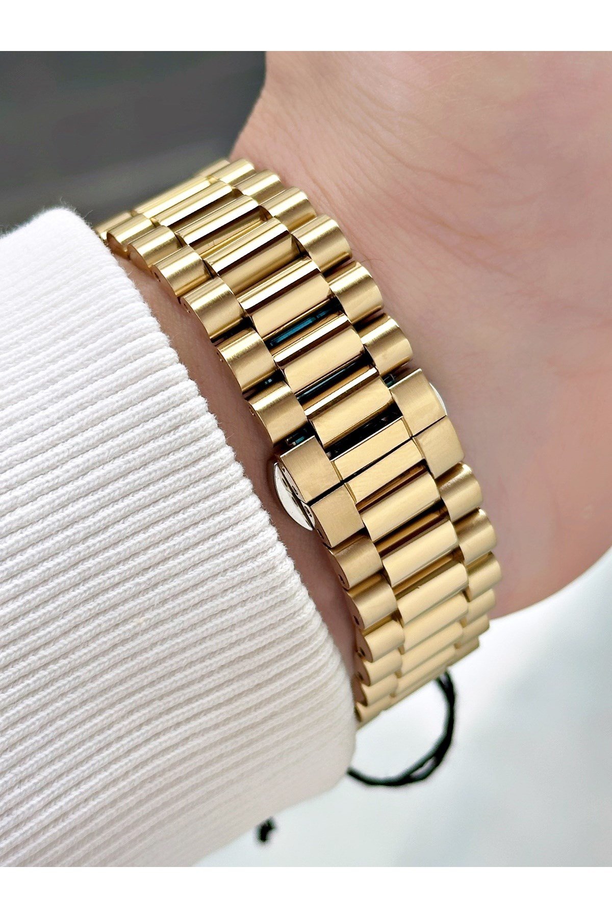 Takvimli Altın Renk 10 ATM Japon Miyota Komple Çelik Erkek Kol Saati 2583SLZ