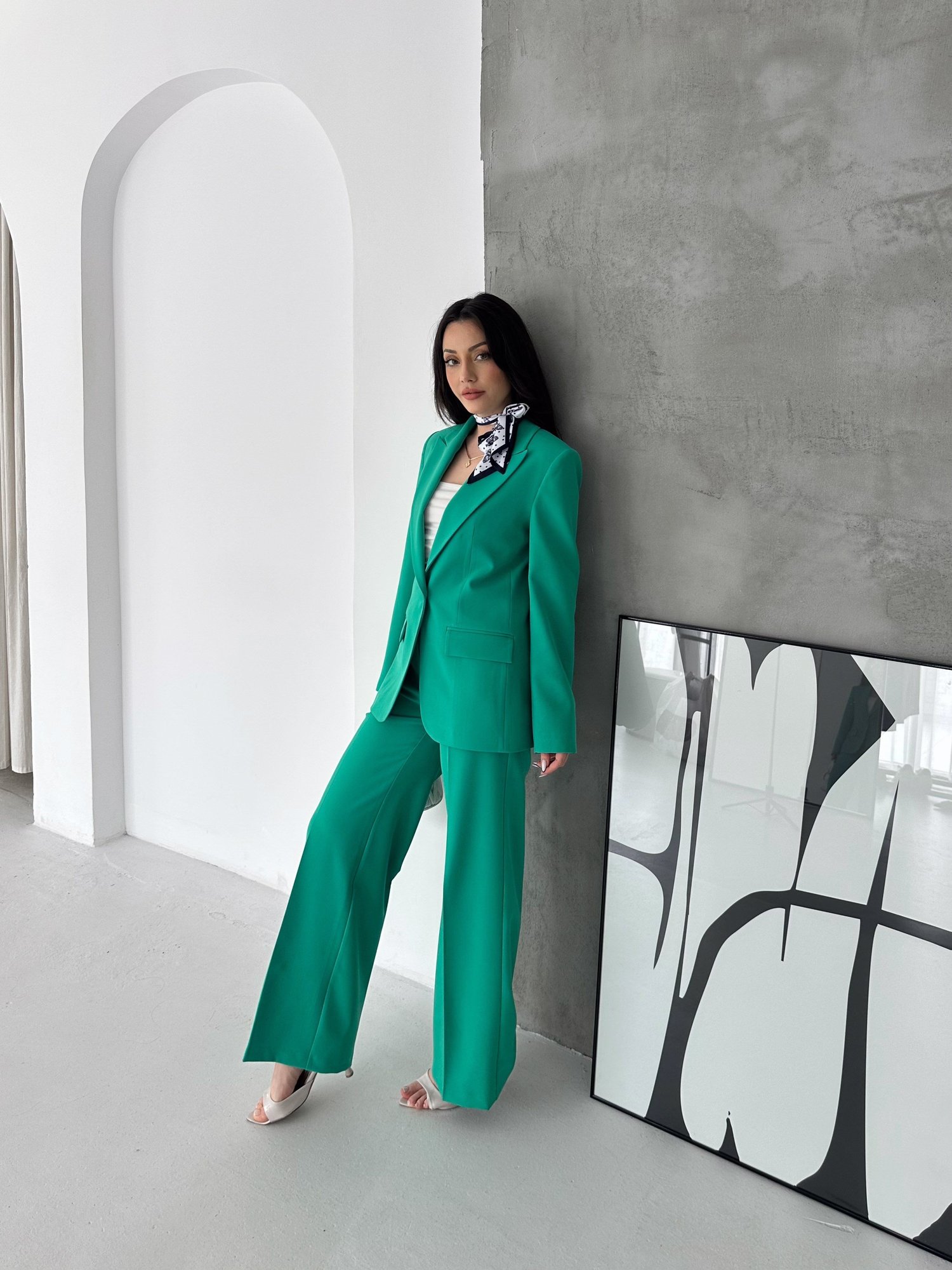 Blazer Takım Elbise Tek Düğme Ceket Pantolon
